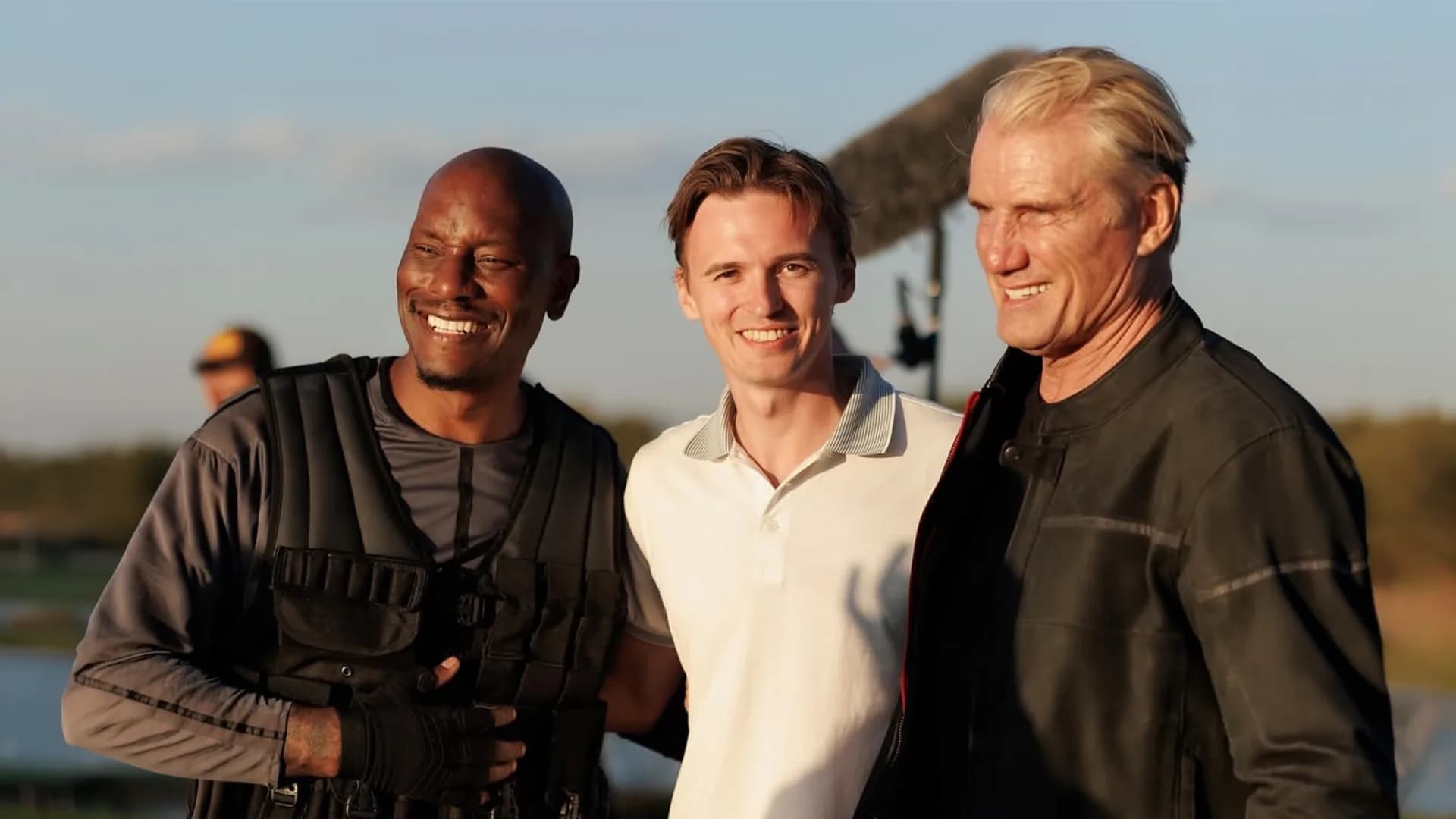 Respology client with actors on a film set